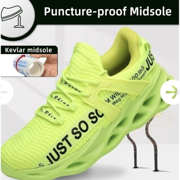 FURUAIN Safety Shoes Mens Lightweight Steel Toe Cap Work Boots Sneakers Shoes main image 7